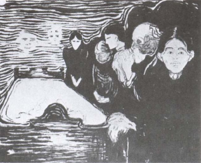 Edvard Munch Death oil painting image